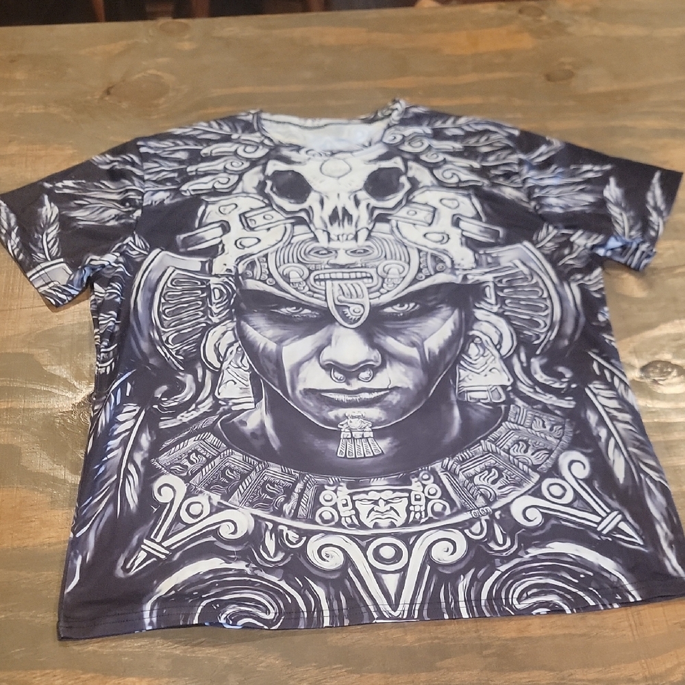 Amazon Monochrome Aztec Warrior Tee